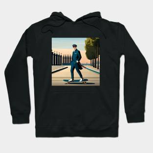 Napolean On a Skateboard - Historical Pop Culture Hoodie